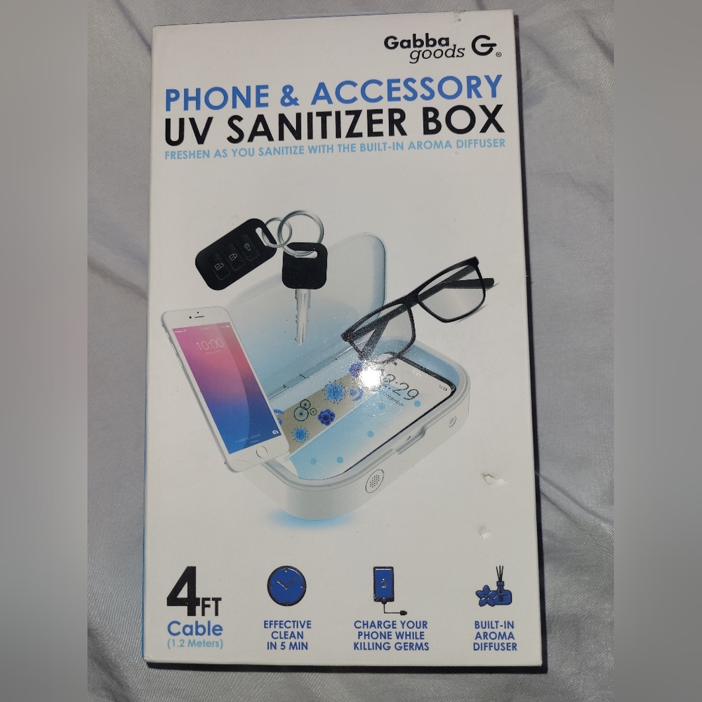Gabba Goods Phone & Accessory UV Sanitizer Box NEW!